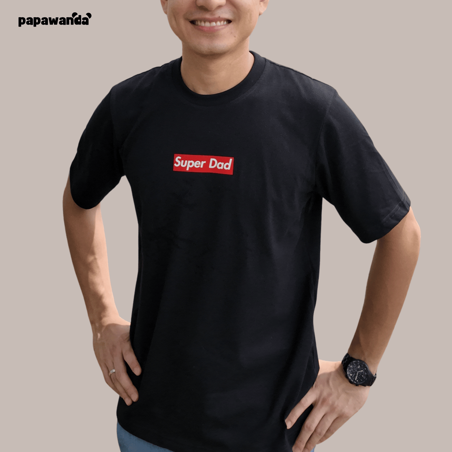 #SuperDad Shirt in Black