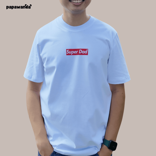 #SuperDad Shirt in White