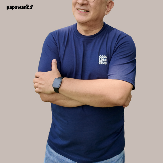 #CoolLoloClub Classic Tee (NO RACE TRACK AT THE BACK) in Deep Sea Navy